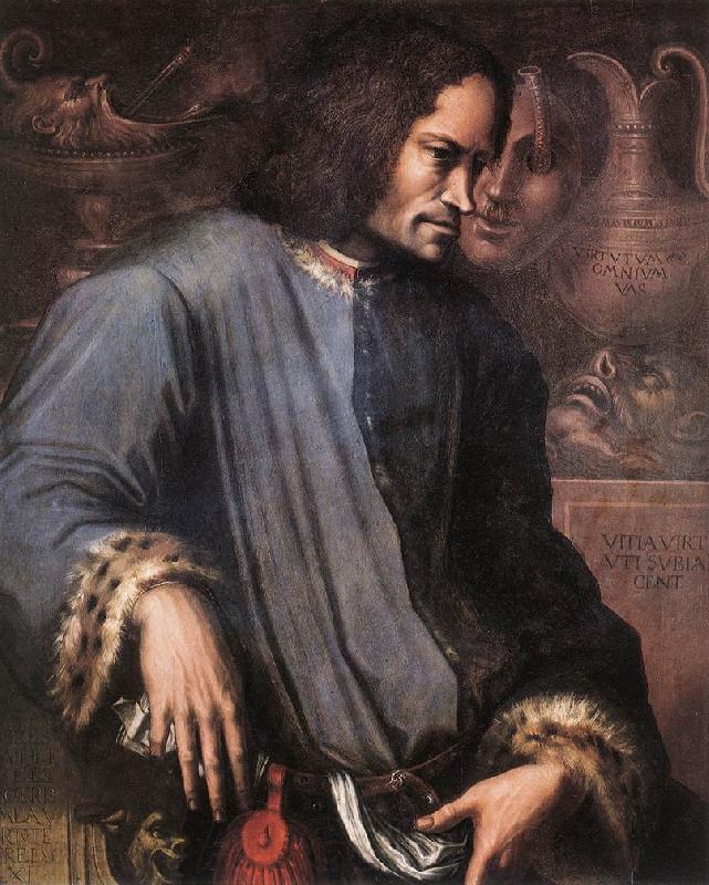 VASARI, Giorgio Portrait of Lorenzo the Magnificent wr Germany oil painting art